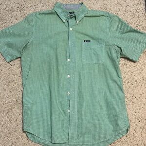 Chaps Men's Green Plaid Button-Down Shirt